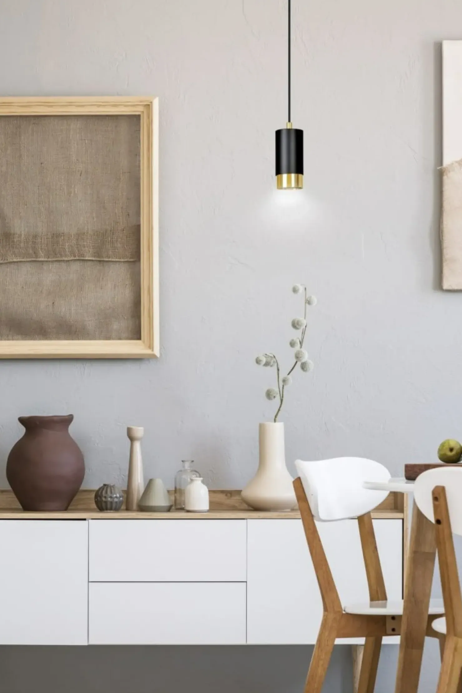 Flash Sale Sklep Kaja Pojedyncza lampa wisząca ze złotym zdobieniem 817/1 | Kaja Oświetlenie