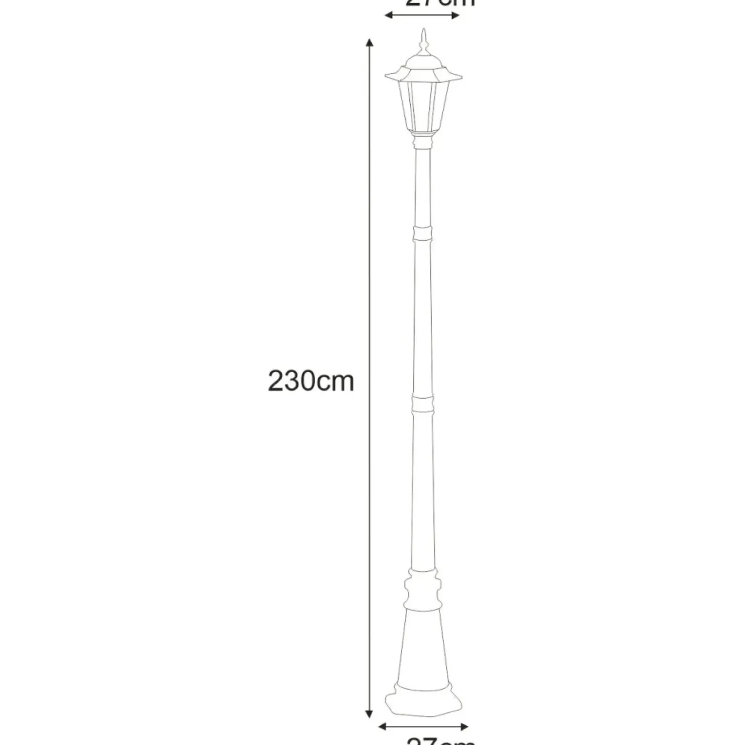 Pojedyncza, zewnętrzna lampa K-7064A/1 STANDARD | Kaja*Sklep Kaja Best