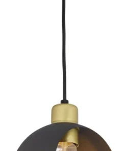 Sale Sklep Kaja Pojedynczy czarno-złoty zwis TK 2751 CYKLOP BLACK | Kaja Oświetlenie