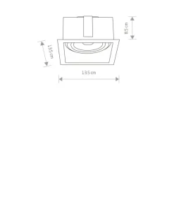 Pojedynczy downlight podtynkowy, na GU10 ES111 9413 | Kaja Oświetlenie*Sklep Kaja Sale