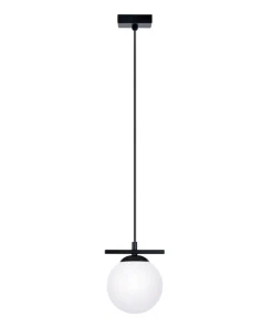 Outlet Sklep Kaja Pojedynczy zwis z kulistym kloszem, do kuchni ZM 1207 GLOBE | Kaja