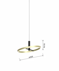 Discount Sklep Kaja Pojedynczy zwis z ledową obręczą, nad stół WF 6016-104L BREST | Kaja