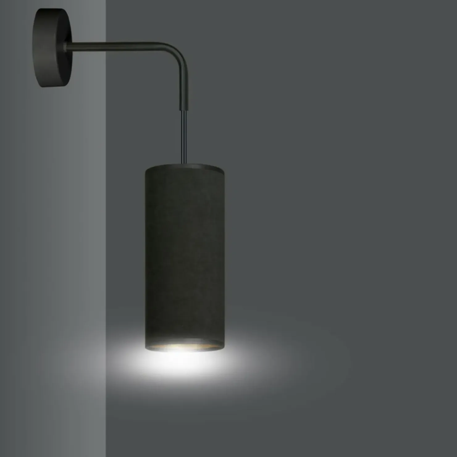 Ponadczasowa, czarno-złota lampa ścienna 1067/K1 BENTE | Kaja*Sklep Kaja Sale