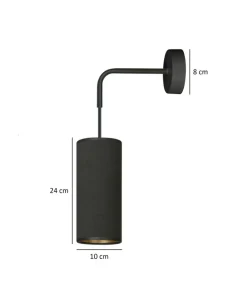 Ponadczasowa, czarno-złota lampa ścienna 1067/K1 BENTE | Kaja*Sklep Kaja Sale