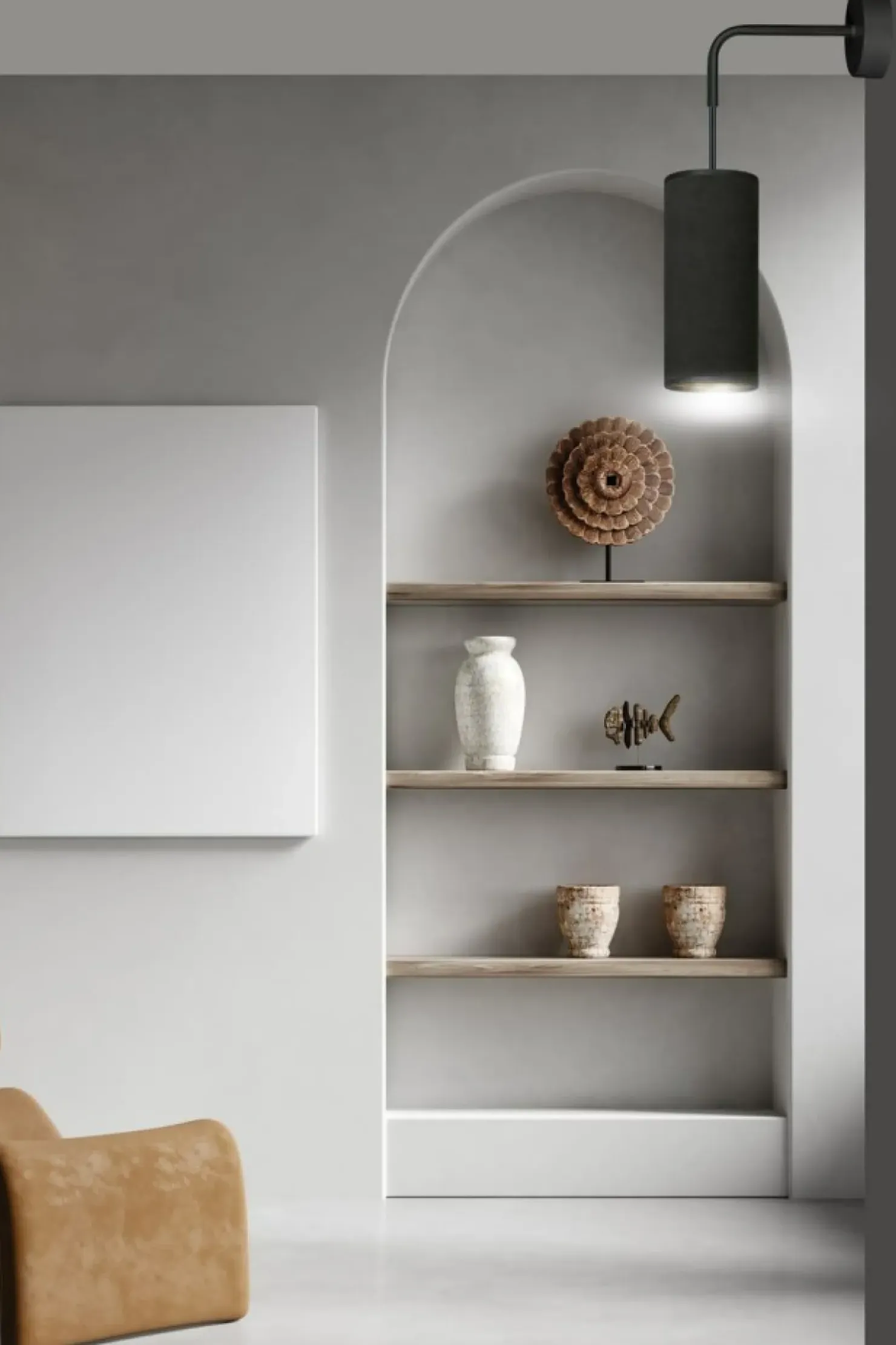 Ponadczasowa, czarno-złota lampa ścienna 1067/K1 BENTE | Kaja*Sklep Kaja Sale