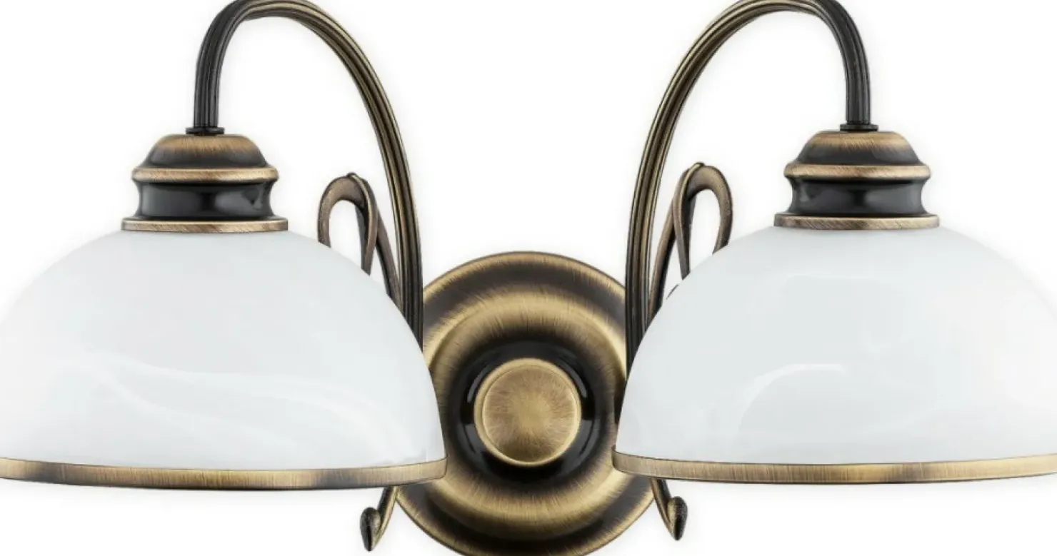 Ponadczasowa lampa ścienna z kloszami O3171 K2 PAT z serii LAMBDA*Sklep Kaja Best