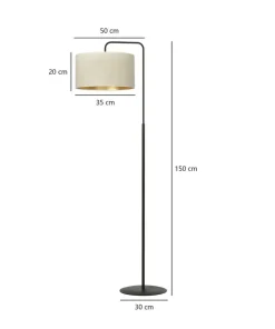 Ponadczasowa lampa podłogowa do salonu 1052/LP1 HILDE | Kaja*Sklep Kaja Cheap