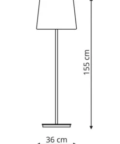 Ponadczasowa lampa podłogowa LP-332/1F BK MARBELLA | Kaja Oświetlenie*Sklep Kaja Sale