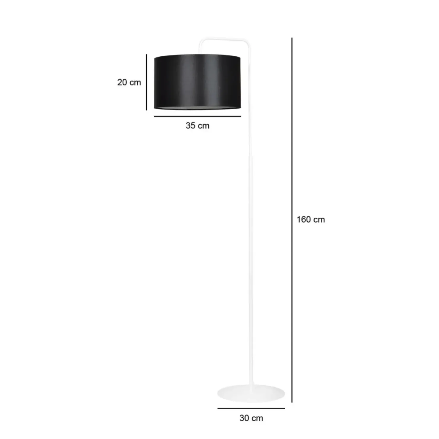 Ponadczasowa lampa stojąca do sypialni 571/1 TRAPO | Kaja Oświetlenie*Sklep Kaja Flash Sale