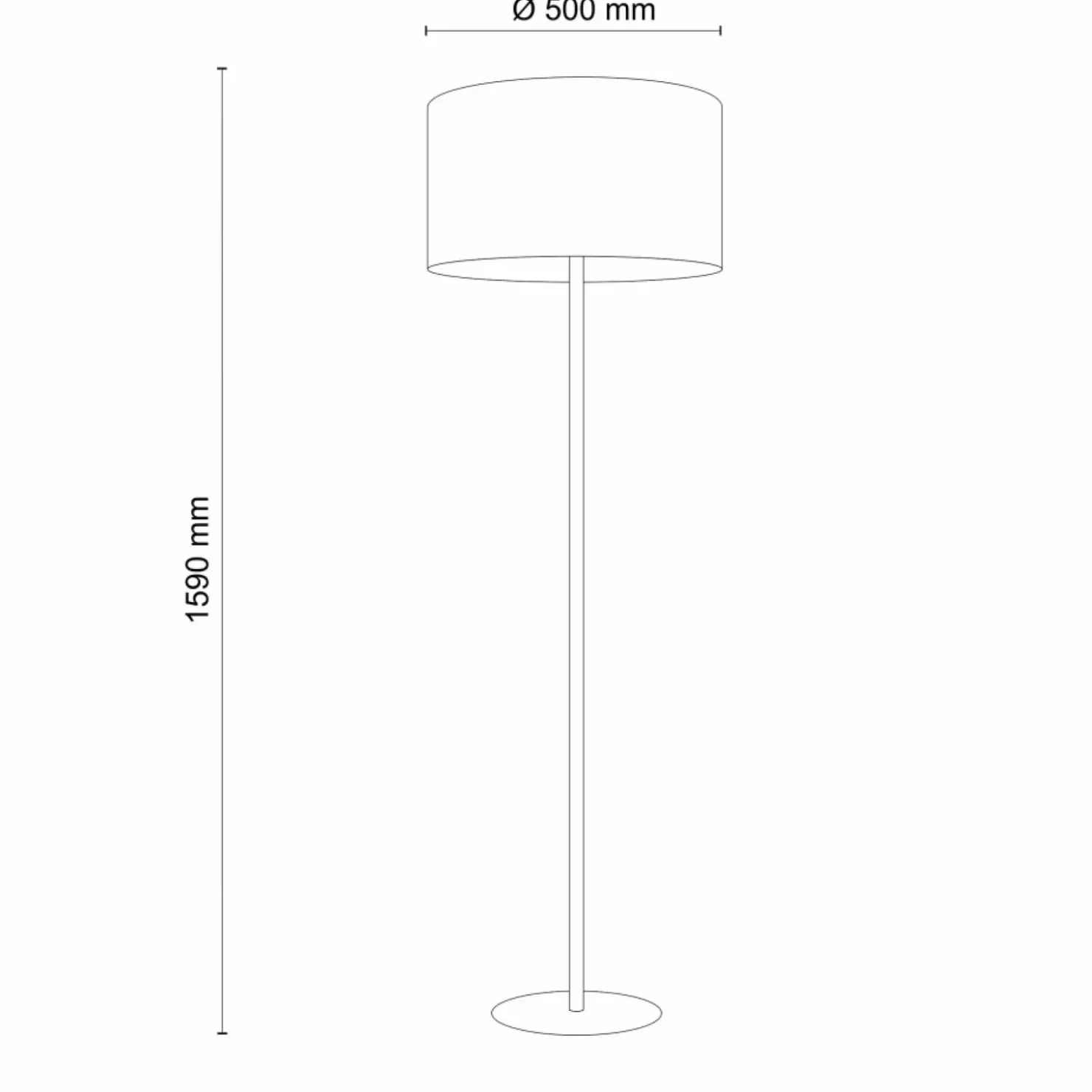 Ponadczasowa lampa stojąca do salonu TK 5476 z serii EARTH | Kaja*Sklep Kaja Cheap