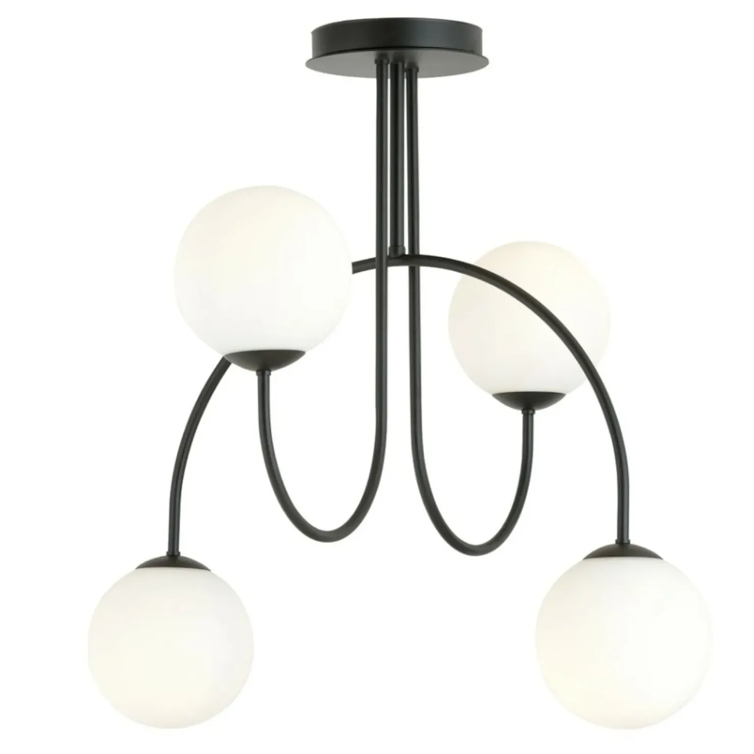 Best Sale Sklep Kaja Ponadczasowa lampa sufitowa z kloszami 1288/4A z serii ARCHI | Kaja