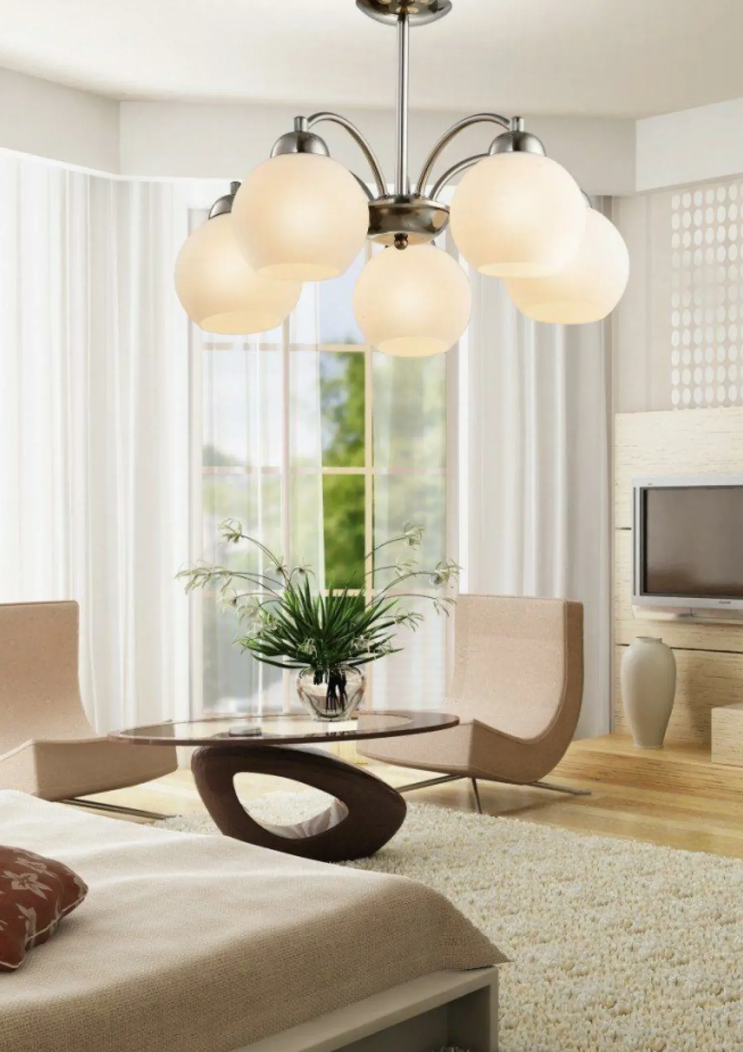Ponadczasowa lampa wisząca z kloszami 35-25463 TOBAGO | Kaja*Sklep Kaja Shop