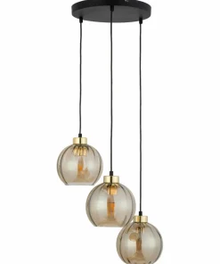 Hot Sklep Kaja Ponadczasowa lampa wisząca z miodowymi kloszami TK 4637 z serii DEVI