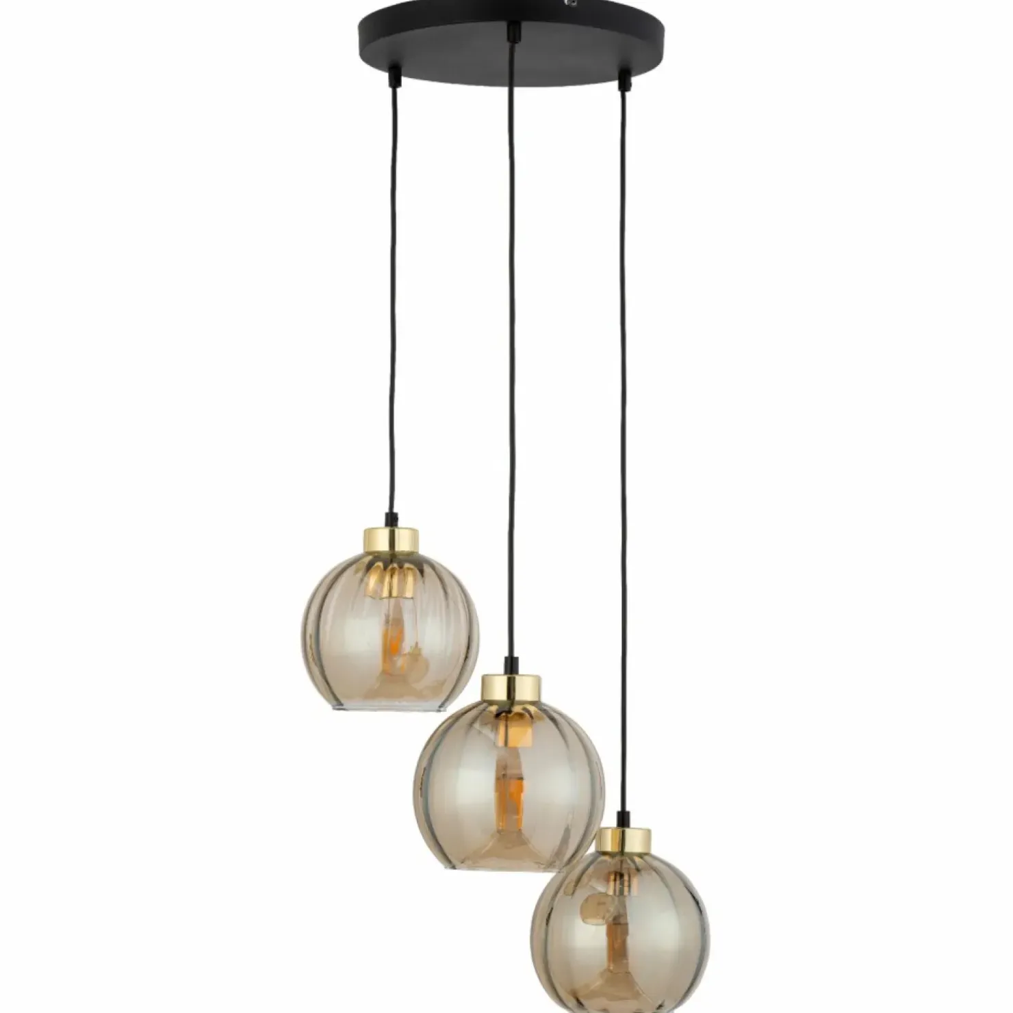Hot Sklep Kaja Ponadczasowa lampa wisząca z miodowymi kloszami TK 4637 z serii DEVI