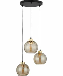 Hot Sklep Kaja Ponadczasowa lampa wisząca z miodowymi kloszami TK 4637 z serii DEVI