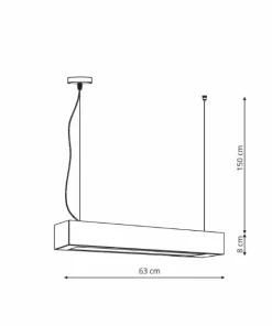 Online Sklep Kaja Ponadczasowa listwa wisząca LED LP-7001/1P 20 WH-63 18/4 z serii IBROS