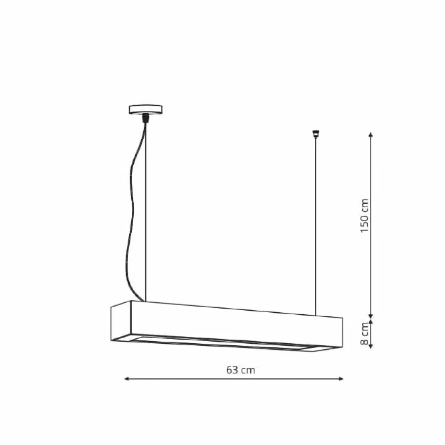 Online Sklep Kaja Ponadczasowa listwa wisząca LED LP-7001/1P 20 WH-63 18/4 z serii IBROS