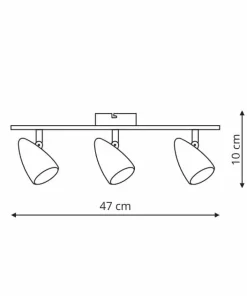 Cheap Sklep Kaja Ponadczasowa listwa z reflektorami LP-2638/3W CORTINO | Kaja