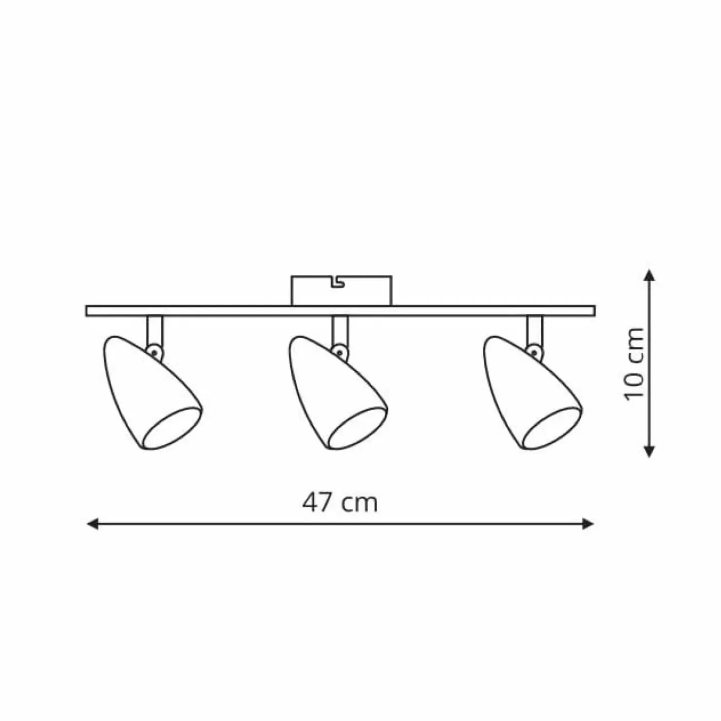 Cheap Sklep Kaja Ponadczasowa listwa z reflektorami LP-2638/3W CORTINO | Kaja