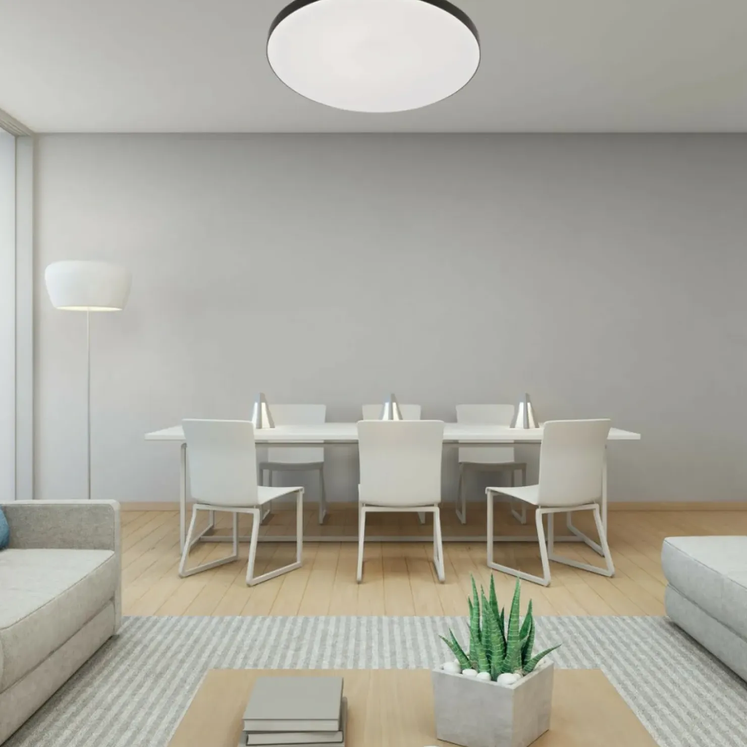 Ponadczasowa, okrągła lampa sufitowa LED LP-335/1C S 4BK – BABILON*Sklep Kaja Fashion