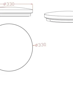 Ponadczasowa, okrągła lampa sufitowa LED LP-335/1C S 4BK – BABILON*Sklep Kaja Fashion