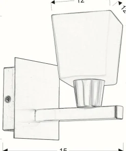 Ponadczasowa, prosta lampa ścienna 21-00408 MAXIM | Kaja Oświetlenie*Sklep Kaja Discount