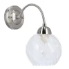 Ponadczasowa, srebrna lampa ścienna z kloszem 21-16317 BAIDA | Kaja*Sklep Kaja Best Sale