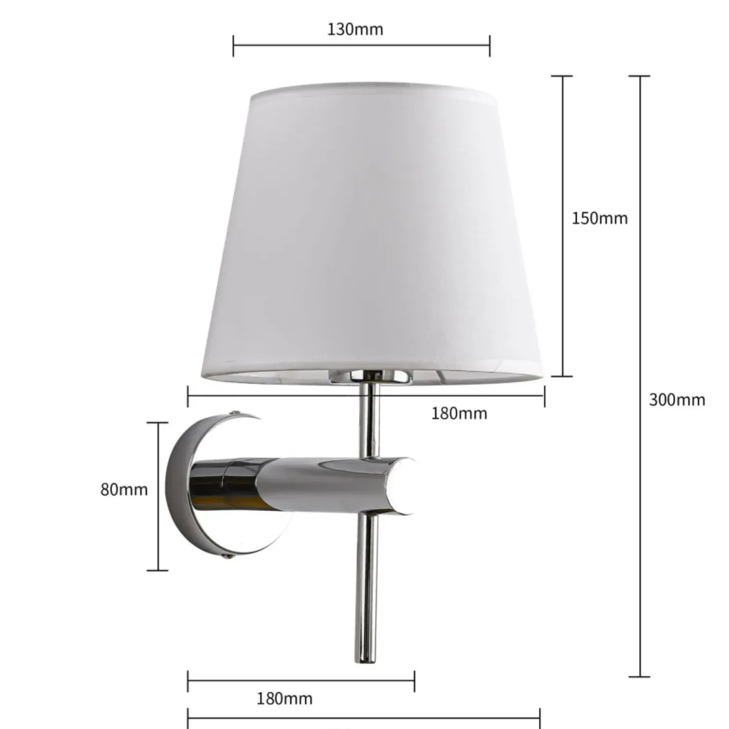 Ponadczasowy kinkiet z abażurem LP-1133/1W CH TIVOLI | Kaja*Sklep Kaja Shop