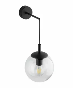 Ponadczasowy kinkiet z kloszem TK 5387 ESME TRANSPARENT | Kaja*Sklep Kaja Flash Sale