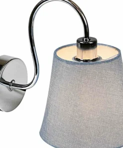 Ponadczasowy kinkiet z szarym abażurem 21-70739 LUK | Kaja Oświetlenie*Sklep Kaja Shop