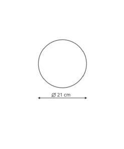 Ponadczasowy plafon ⌀21cm LP-8102/1C-12W WH PLATILLO | Kaja*Sklep Kaja Outlet