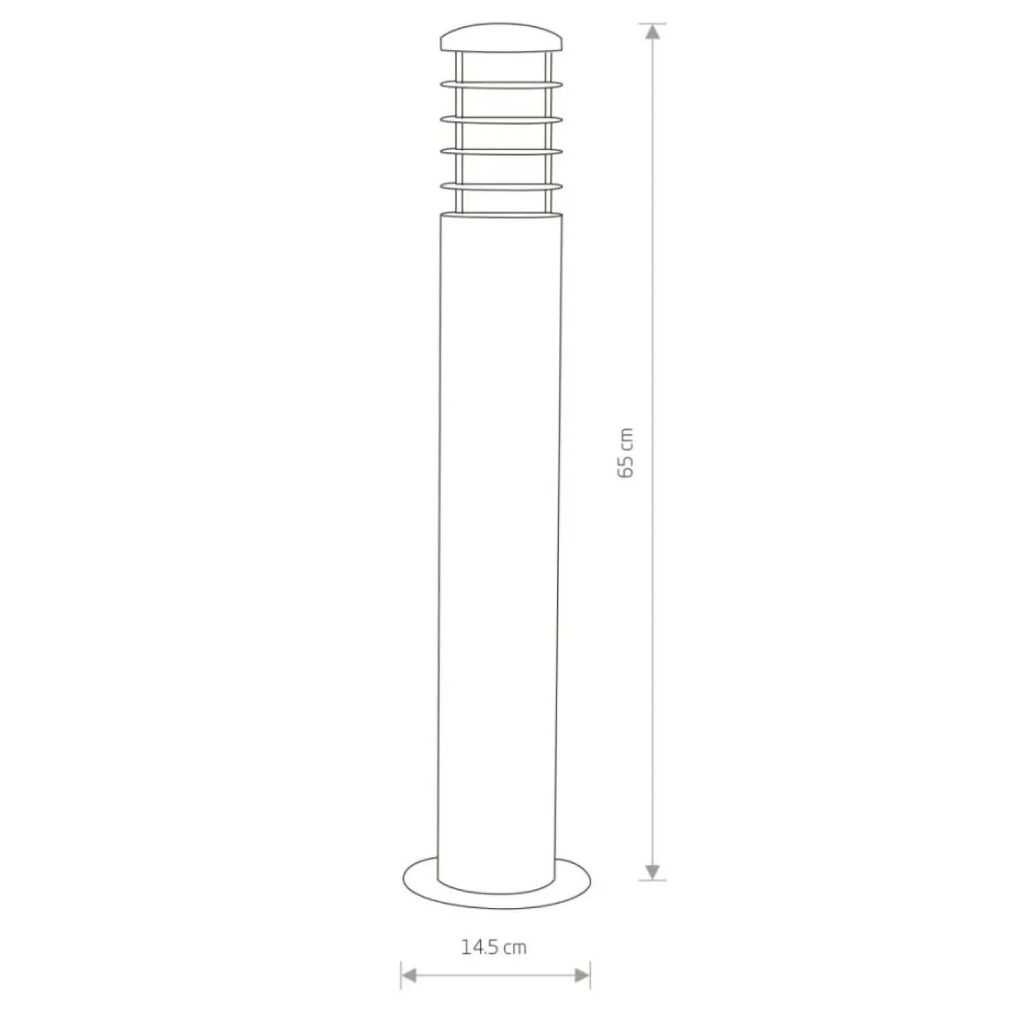 Ponadczasowy słupek 65cm w kolorze brązu 4906 HORN | Kaja Oświetlenie*Sklep Kaja Sale