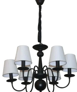 Ponadczasowy żyrandol z abażurami LP-88439/6P WERONA | Kaja*Sklep Kaja Shop
