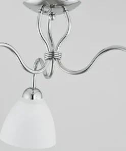 Potrójna chromowana lampa sufitowa na 3 klosze AL 22603 | Kaja*Sklep Kaja Best Sale