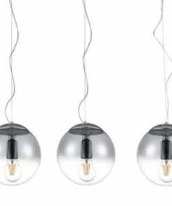 Shop Sklep Kaja Potrójna owana lampa wisząca nad stół AZ3103 IRIS | Kaja chrom