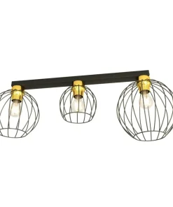 Fashion Sklep Kaja Potrójna lampa sufitowa do loftowego salonu 1370/3 z serii NEST