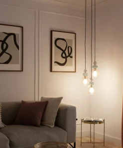 Best Sklep Kaja Potrójna lampa wisząca, kolorowe klosze ABR-3KOLOK-F KOLORENO | Kaja fioletowy