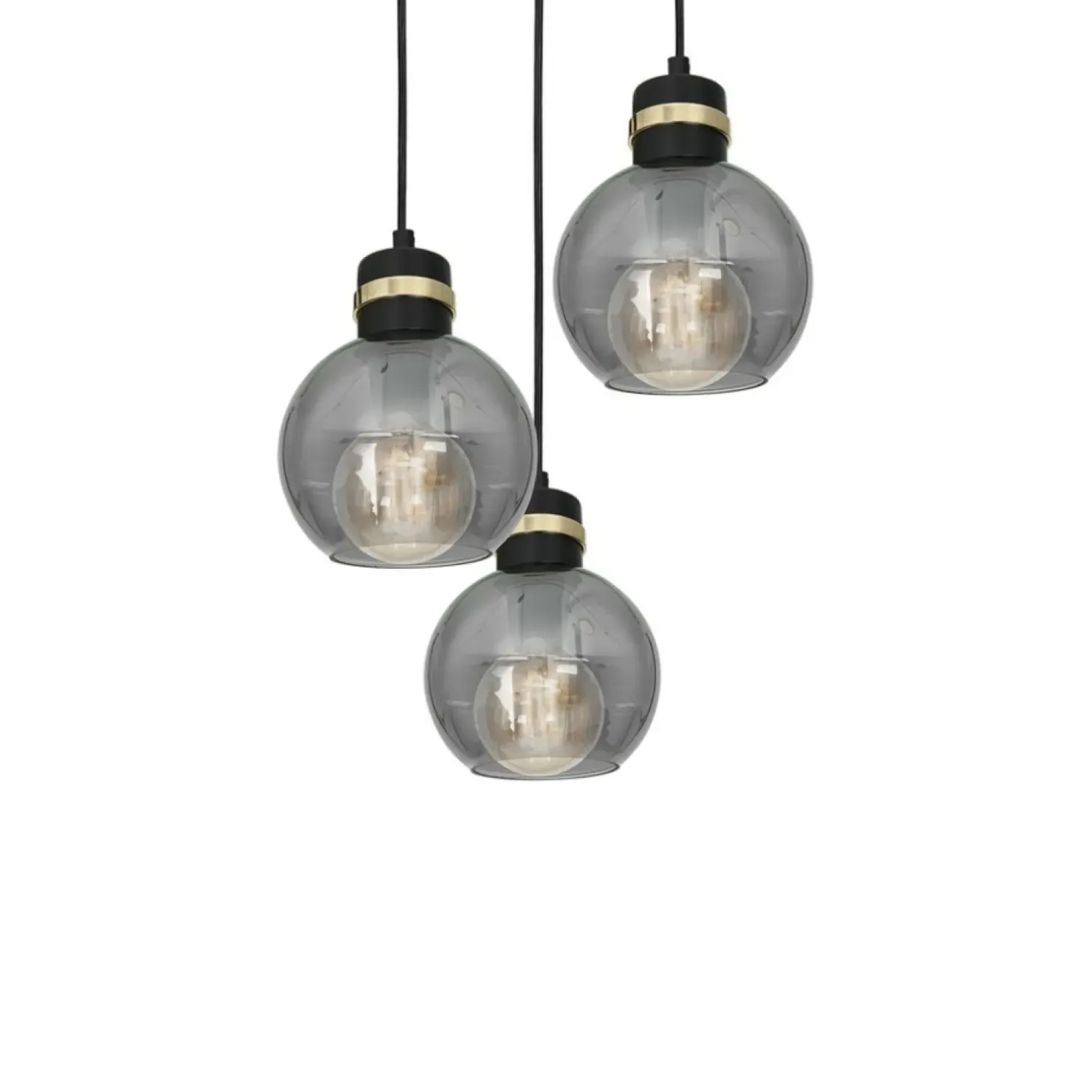 Best Sklep Kaja Potrójna lampa wisząca na okrągłej podstawie MLP6533 OMEGA | Kaja
