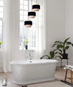 Potrójna lampa wisząca z abażurami, do salonu K-5232 z serii GATO*Sklep Kaja Flash Sale