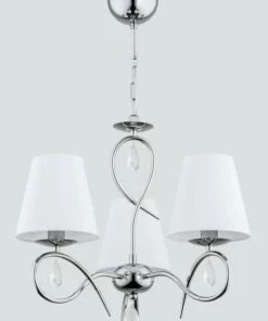 Potrójna lampa wisząca z białymi abażurami AL 28203 | Kaja*Sklep Kaja Discount