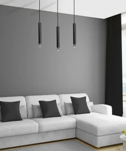 Discount Sklep Kaja Potrójna lampa wisząca z czarnymi tubami MLP6232 z serii DANI | Kaja Oświetlenie