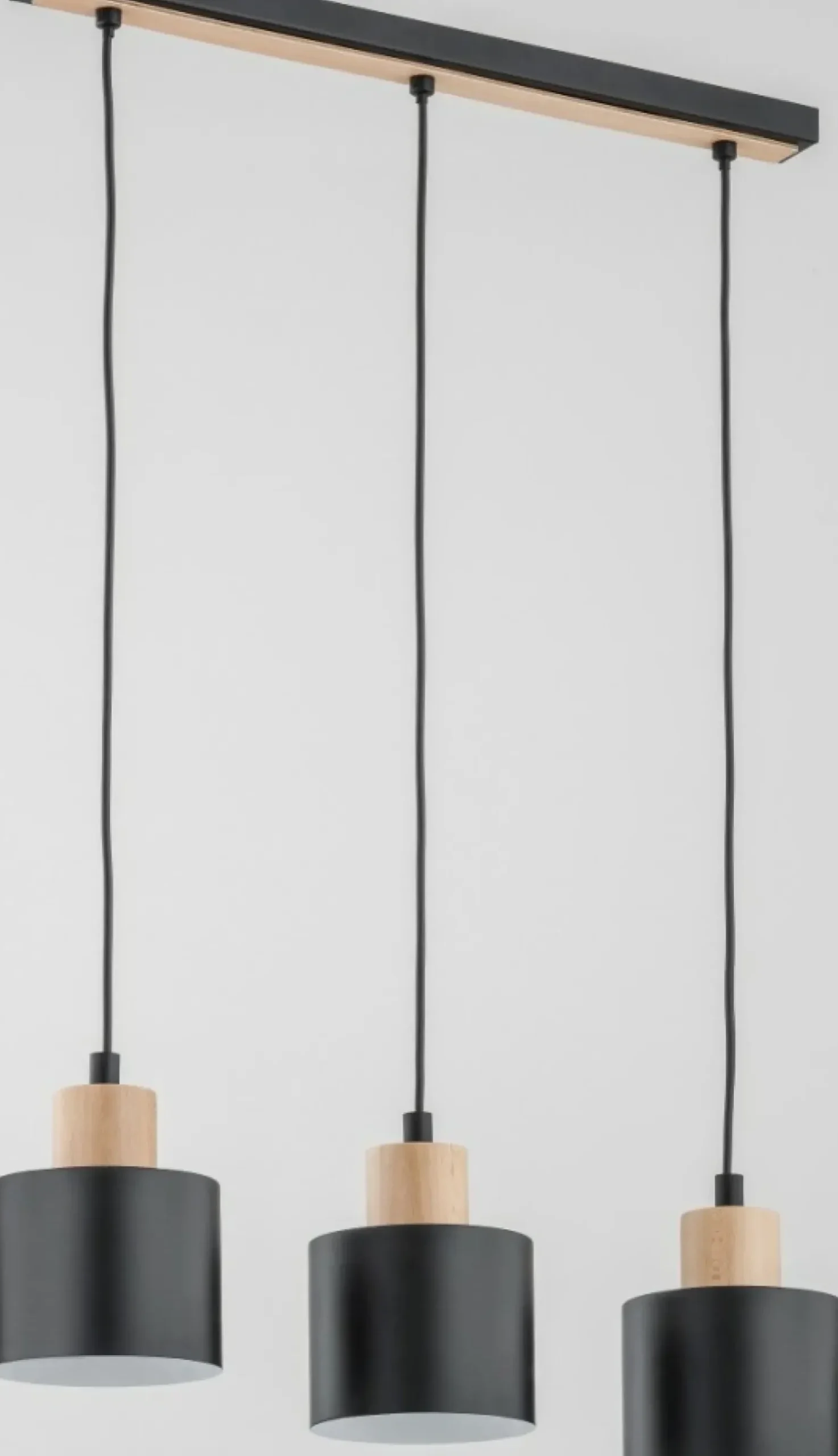 Best Sale Sklep Kaja Potrójna lampa wisząca z elementami z drewna AL 62092 | Kaja