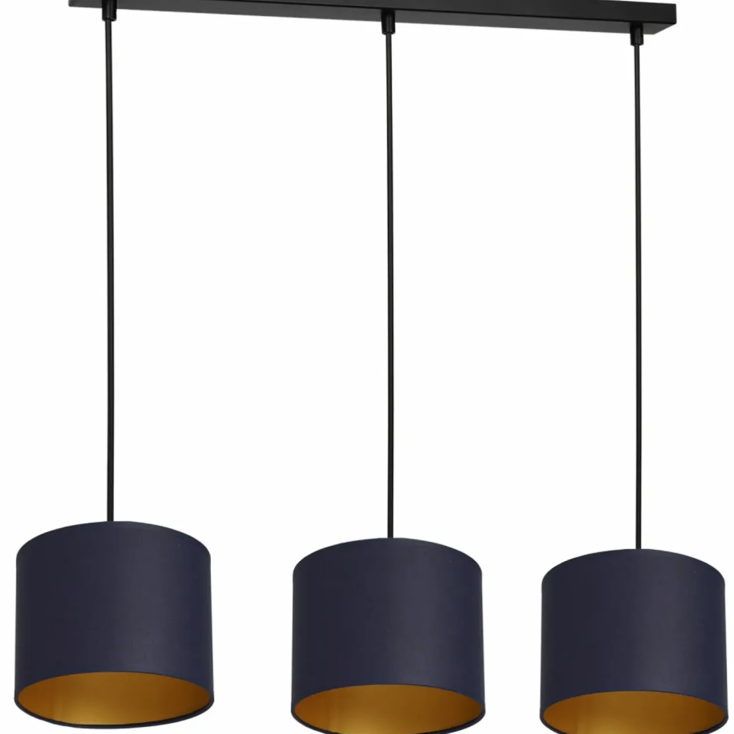 Cheap Sklep Kaja Potrójna lampa wisząca z granatowymi abażurami LX 3569 z serii ARDEN