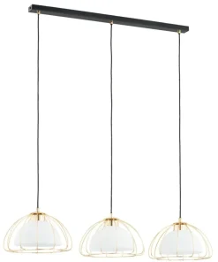 Flash Sale Sklep Kaja Potrójna lampa wisząca ze złotymi elementami AL 62431 z serii NERSY