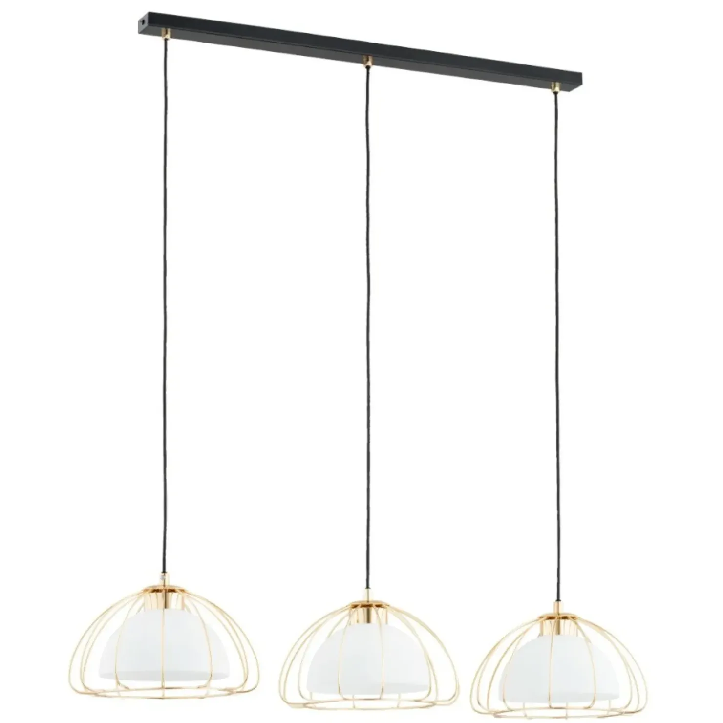 Flash Sale Sklep Kaja Potrójna lampa wisząca ze złotymi elementami AL 62431 z serii NERSY