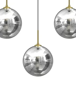 Best Sale Sklep Kaja Potrójna lampa wisząca ze złotą dekoracją MLP8415 z serii REFLEX | Kaja Oświetle