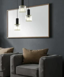 Cheap Sklep Kaja Potrójna lampa z kryształowymi kloszami MLP8362 CRISTAL | Kaja