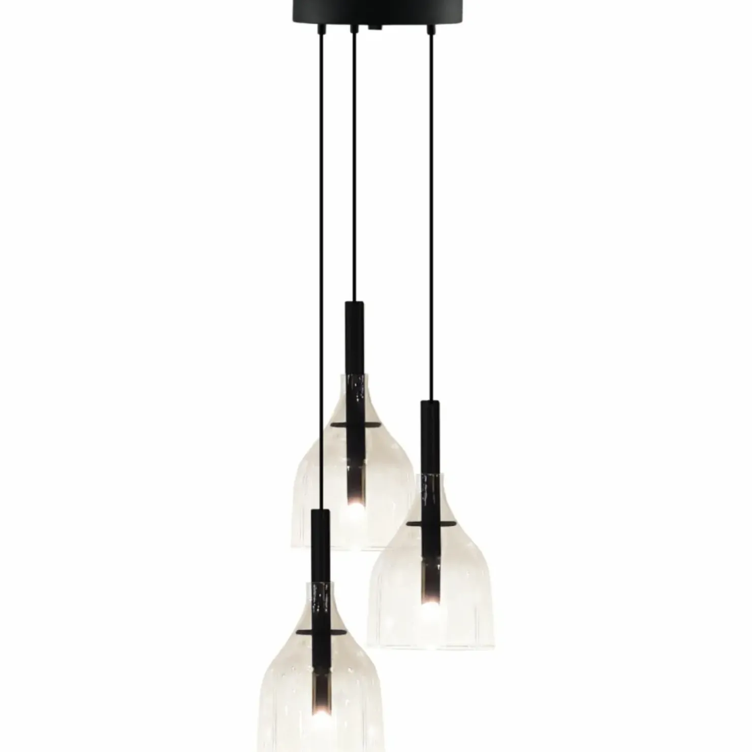 Flash Sale Sklep Kaja Potrójna, subtelna lampa wisząca do salonu ANT 5097 BOTOR | Kaja