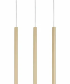 Best Sale Sklep Kaja Potrójna, złota lampa wisząca na listwie SIG 33403 - SOPEL PROSTY złotymatowy