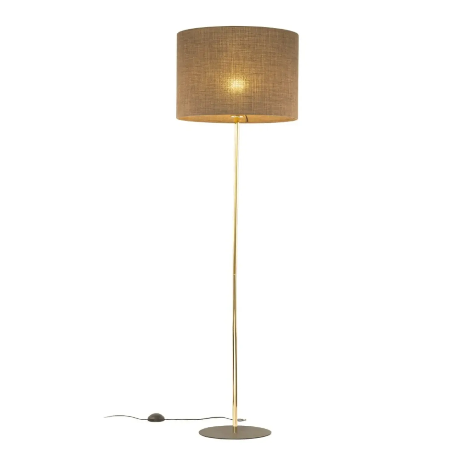 Prosta lampa na złotej nodze TK 16031 UMBERTO BROWN GOLD | Kaja*Sklep Kaja Best Sale